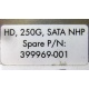 HP HD 250G SATA NLP Spare P/N 399699-001 (Фрязино)