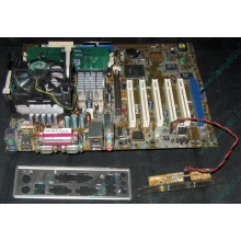 Материнская плата Asus P4PE (FireWire) с процессором Intel Pentium-4 2.4GHz s.478 и памятью 768Mb DDR1 Б/У (Фрязино)