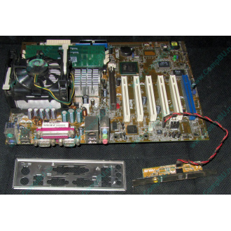 Материнская плата Asus P4PE (FireWire) с процессором Intel Pentium-4 2.4GHz s.478 и памятью 768Mb DDR1 Б/У (Фрязино)